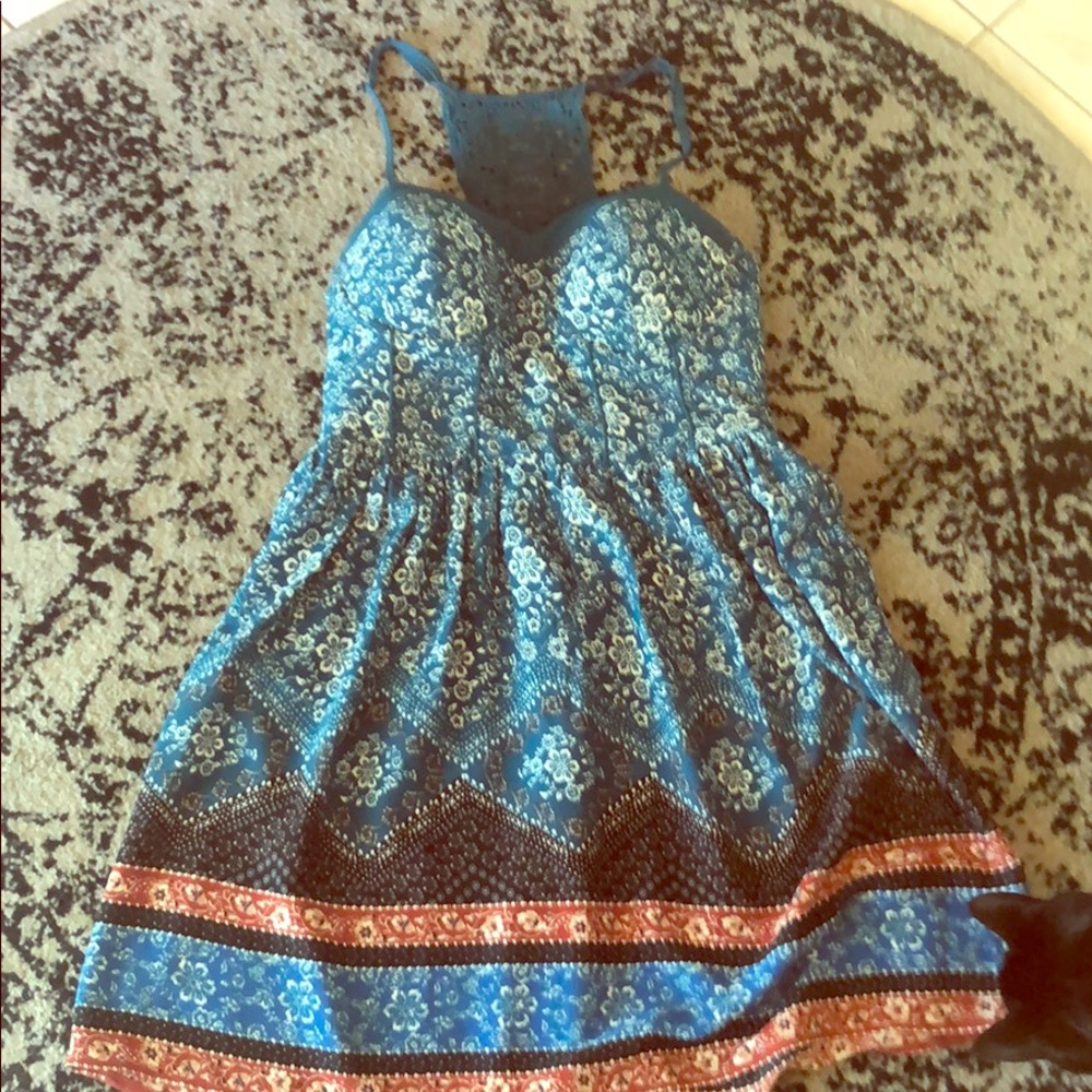 Sundress with crochet accent back